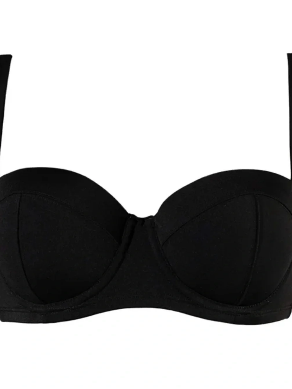 TA3 Bombshell Bikini Top Large Black DD-G NWT In Bag